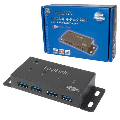 LogiLink UA0149 černá 4x USB 3.0