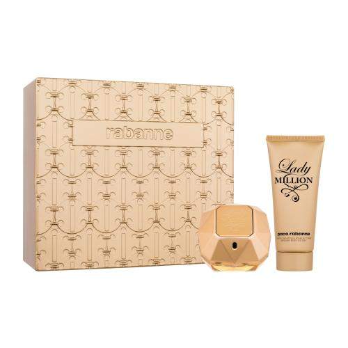 Paco Rabanne Lady Million EDP 80 ml + tělové mléko 100 ml + plechová dóza pro ženy