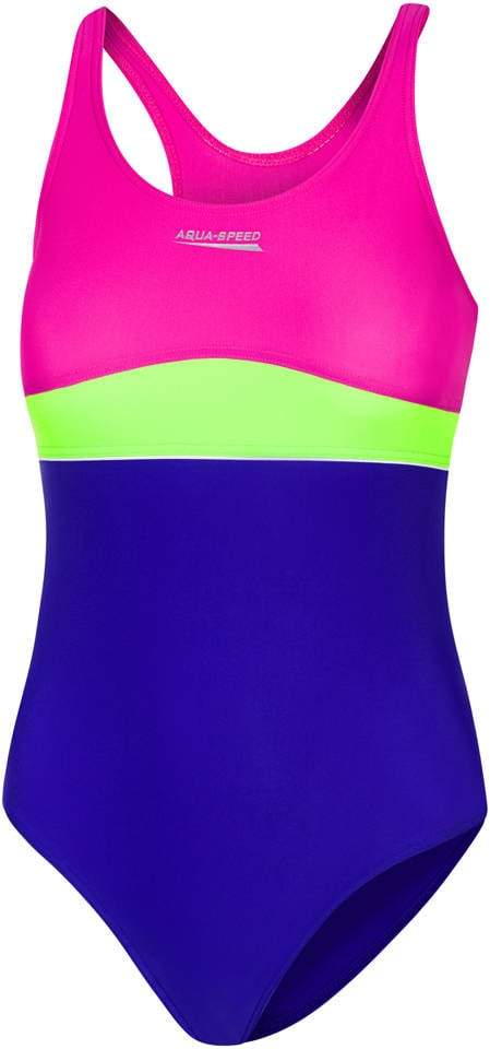 AQUA SPEED Kids's Swimsuits EMILY Violet/Green/Pink