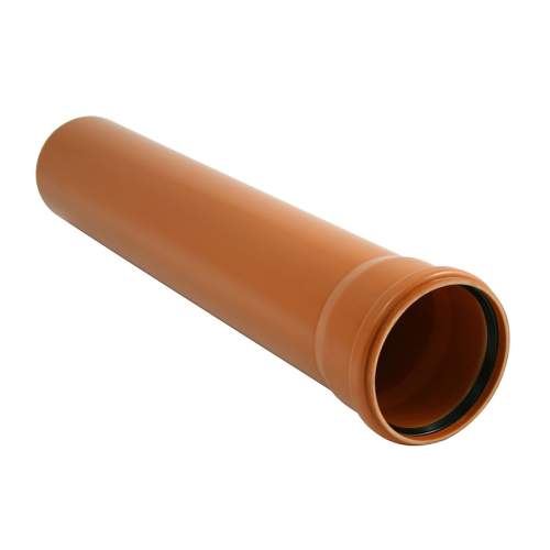 KG KGEM trubka kanalizační DN110, 2000mm, SN4, s hrdlem, PVC, oranžová