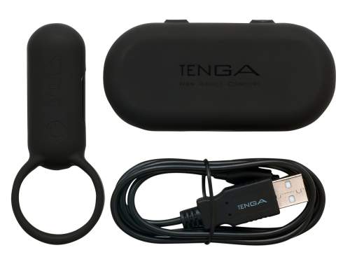 TENGA Vibrační kroužek na penis Smart Vibe černý