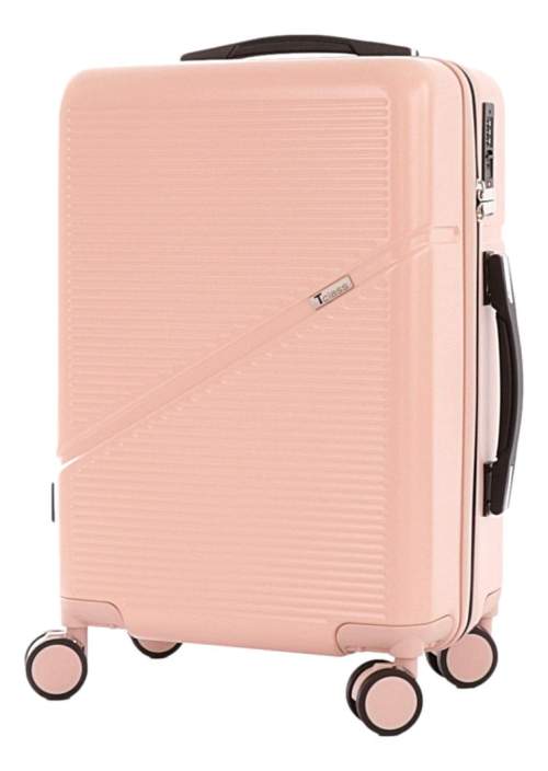 Palubní cestovní kufr T-class® 2219, růžová, M, 40 l, 55 x 38 x 23 cm