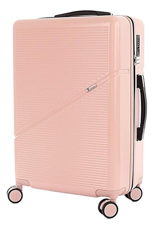 Střední cestovní kufr T-class® 2219, růžová, L, 60 l, 65 x 44 x 25 cm