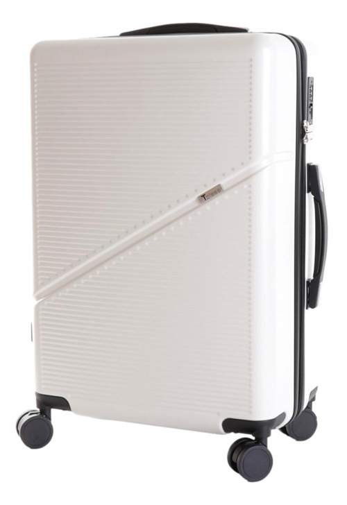 Střední cestovní kufr T-class® 2219, bílá, L, 60 l, 65 x 44 x 25 cm