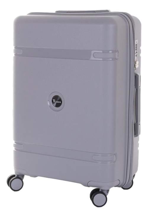 Cestovní kufr T-class® 2213, stříbrná, L, 60 l