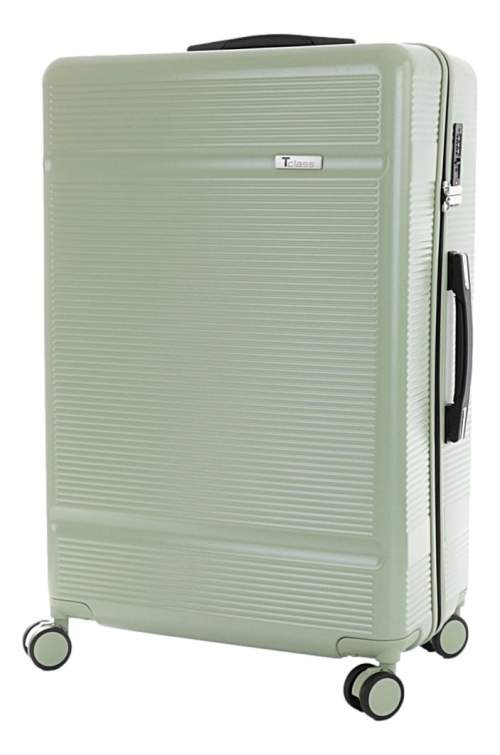 Velký cestovní kufr T-class® 2218, zelená, XL, 90 l, 75 x 49 x 29 cm