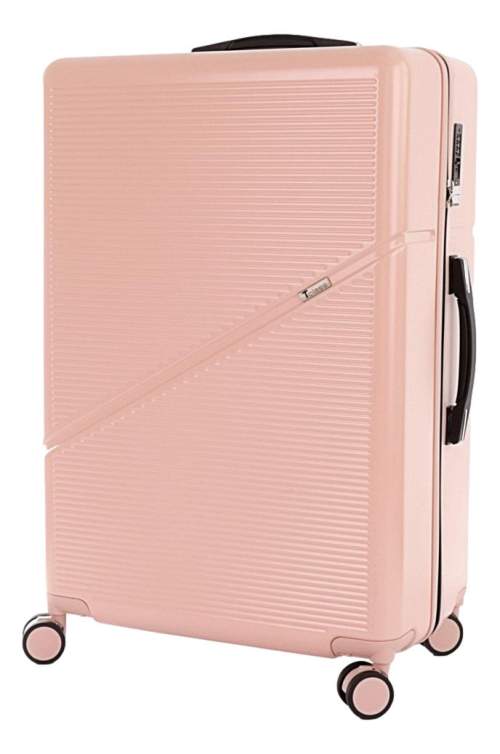 Velký cestovní kufr T-class® 2219, růžová, XL, 90 l, 75 x 49 x 29 cm