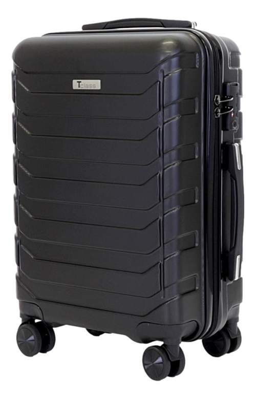 Palubní kufr T-class 618, vel. M, TSA zámek, (matná černá), 55 x 37 x 21cm