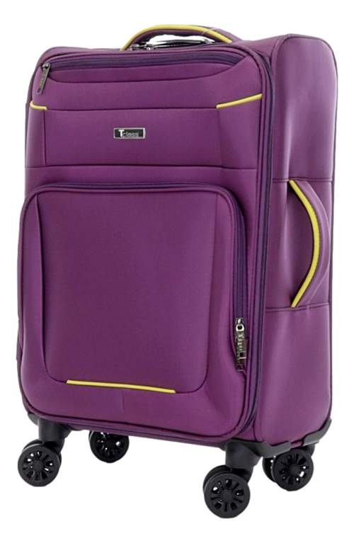 Palubní kufr T-class® 933, TEXTIL, fialová, M, 56 x 40 x 19 cm