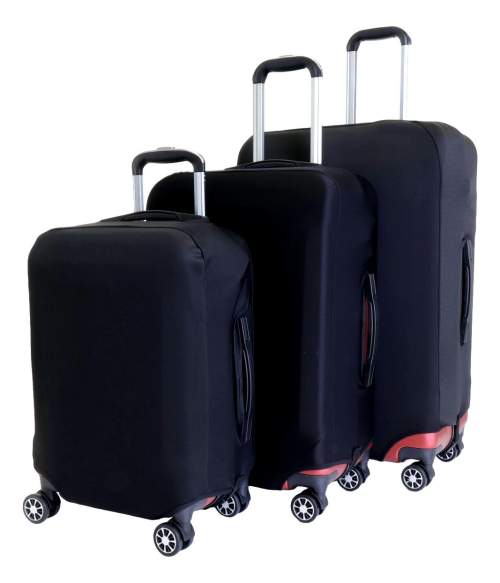 Sada 3 obalů na kufry T-class® (černá), M, L, XL, 190 l, 672