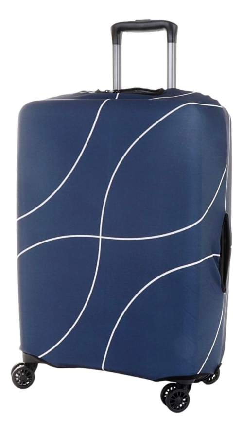 Obal na kufr T-class® (modrá s čárami), 3356 Velikost: M - 50 x 35 x 20 cm
