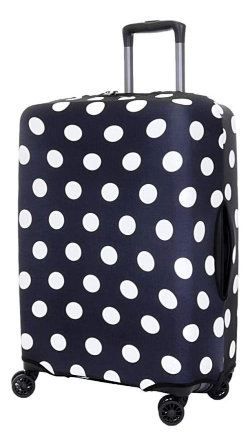 Obal na kufr T-class (černá s puntíky), 3213 Rozměr: M - 50 x 35 x 20 cm
