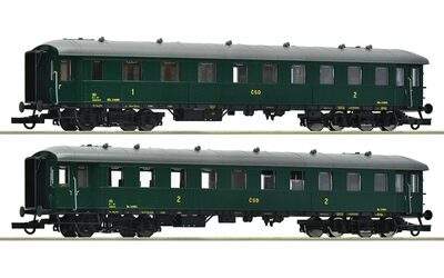 Roco Sada 2 ks rychlíkových vozů ČSD - 6200037