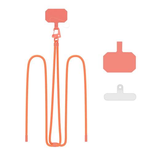 Šňůrka / Popruh na telefon TECH-PROTECT C5S ROPE CROSSBODY STRAP NEON ORANGE