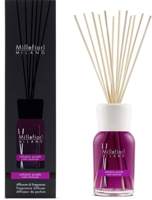 Skleněný difuzér Natural Vulkanická fialová Millefiori Milano - 500 ml