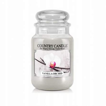Country Candle Svíčka ve skleněné dóze, Vanilková orchidej, 680 g