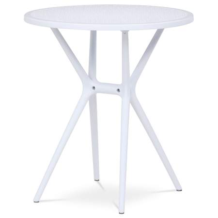 AUTRONIC Stůl jídelní, bílý plast