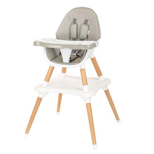 Jídelní židlička 3v1 New Baby Grace grey 54609