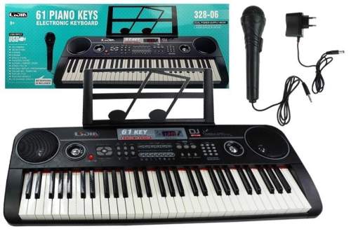 Import LEANToys Klávesnice 328-06 + Adaptérový mikrofon Hudební Stojan