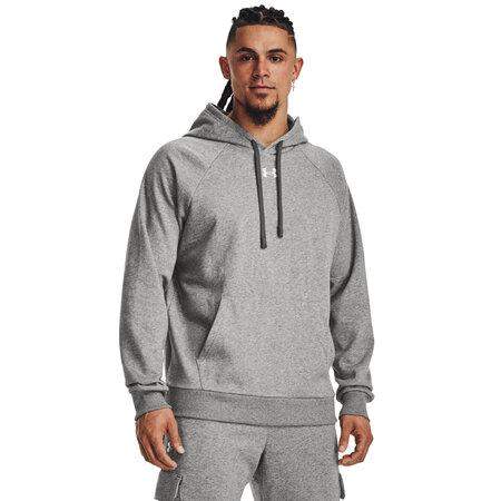 Under Armour Pánská mikina Rival Fleece Hoodie castlerock light heather XXL