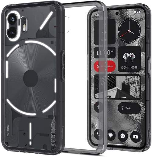 Pouzdro Spigen Ultra Hybrid pro Nothing Phone 2 - průhledné šedé
