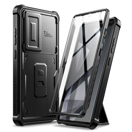 Pancéřové pouzdro na Samsung Galaxy S24 ULTRA Tech-Protect Kevlar Cam+ Černé