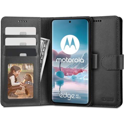 Ochranné pouzdro pro Motorola Moto EDGE 40 Neo - Tech-Protect, Wallet Black