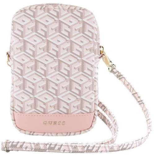 Guess PU G Cube Wallet Phone Bag Zipper Pink
