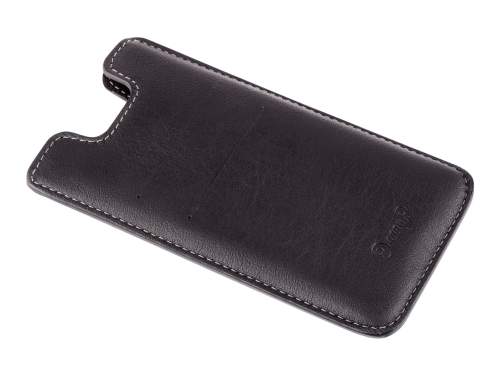 Kožený obal na iPhone 7/6S/6, Černý