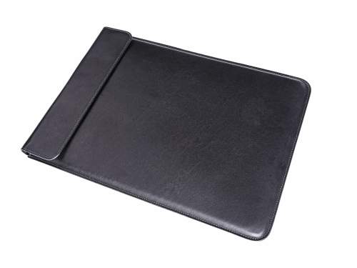 Kožené pouzdro s klopnou na MacBook / iPad, Černé