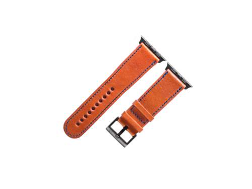 Kožený řemínek na Apple Watch, Hnědá Kování: Vesmírně černá ocel