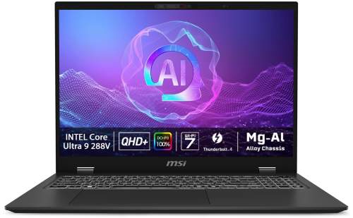 MSI Prestige 16 AI+ Evo B2VMG šedá / 16" QHD+ / Intel Core Ultra 9 288
