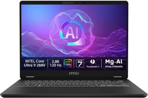 MSI Prestige 14 AI+ Evo C2VMG šedá / 14" 2.8K / Intel Core Ultra 9 288