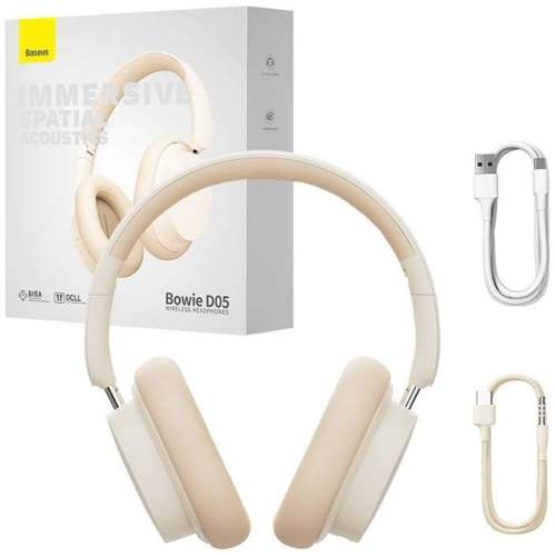 NoName Baseus Bowie D05/USB-C/Drát/BT/Bezdrát/Bílá 6932172626020
