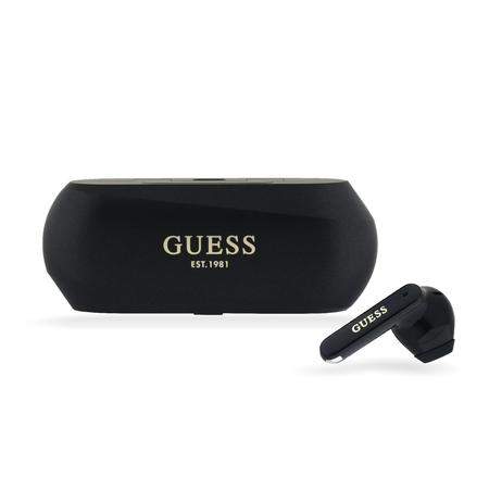 Guess Elongated Metallic ENC TWS Bezdrátová Sluchátka Black GUTWSC2MCDSK