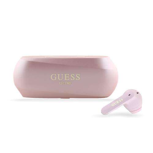Guess Elongated Metallic ENC TWS Bezdrátová Sluchátka Pink GUTWSC2MCDSP