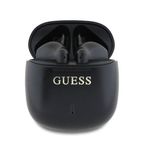 Guess Printed Classic Logo TWS Bezdrátová Sluchátka Black