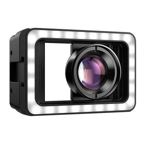 APEXEL APL-HB100FL23 100mm Macro LED Backlit Phone Lens (Black)
