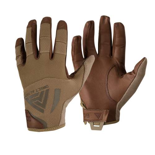 Direct Action® Rukavice Hard Gloves - kožené - Coyote Brown - M–regular