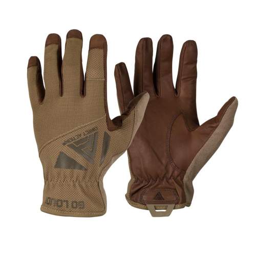 DIRECT ACTION® Rukavice LIGHT GLOVES kožené COYOTE Barva: COYOTE BROWN, Velikost: XL