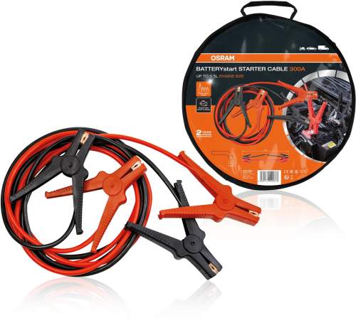 OSRAM startovací kabel 6/12V, 300A, hliník/měď