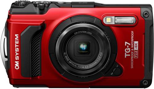Digitální fotoaparát OM SYSTEM TG-7 červený