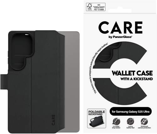 PanzerGlass CARE pouzdro Samsung Galaxy S25 Ultra Wallet Kickstand