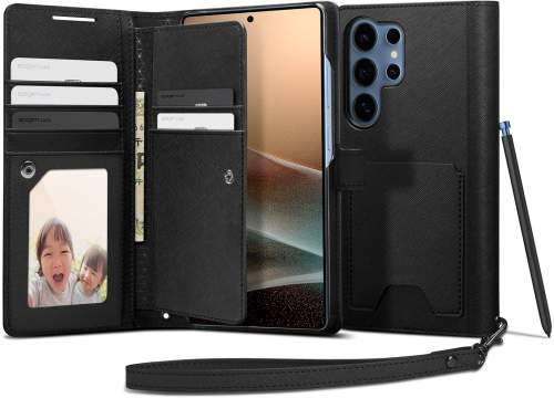 Spigen Wallet S Black Samsung Galaxy S25 Ultra