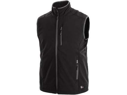 Canis CXS TOPEKA pánská softshell vesta černá S