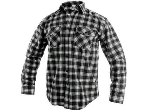 Canis SAFETY CXS Tom flanelová košile šedo černá 41/42