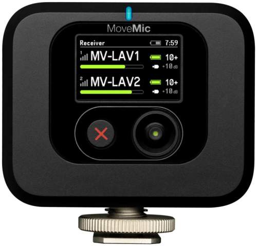 Shure MoveMic MV-R Z6 černá / Přijímač pro mikrofony MoveMic / IPX4