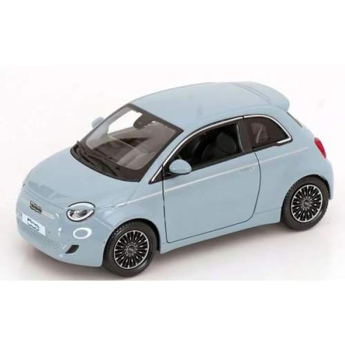 Bburago 1:24 Plus Fiat 500e 2023 Modrá