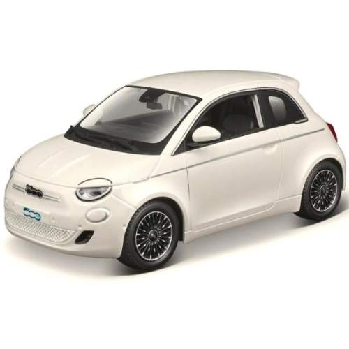 Bburago 1:24 Plus Fiat 500e 2023 bílá