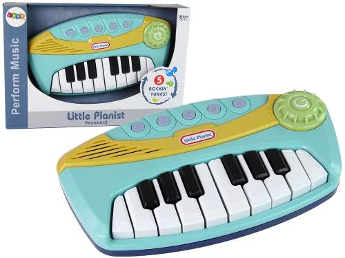 Malý pianista modré interaktivní piano